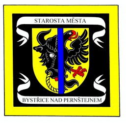 Standarte des Bürgermeisters der Stadt Bystřice nad Pernštejnem