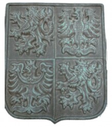 Staatswappen aus Keramik (Werkstoff: Steingut)
