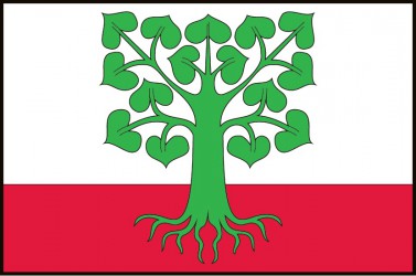 Flagge für die Gemeinde Klokočov
