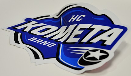 Aufkleber des Eishockeyklubs HC Kometa Brno