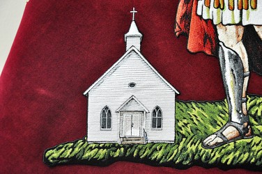 Stickereidetail der Kirche