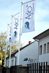 Firmenflaggen für den Außenbereich für die Firma ASIO