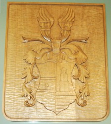 Geschnitztes bürgerliches Wappen