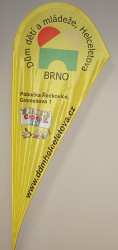 Produktion von Beach Flags mit eigener Grafik