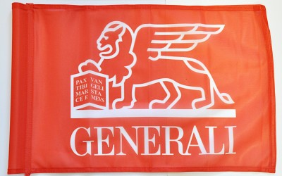 Golfová vlaječka s logem společnosti Generali