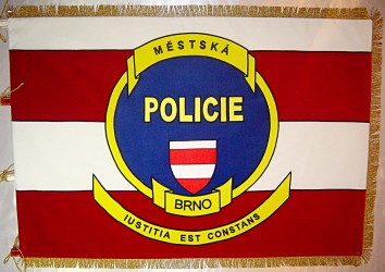 Vyšívaný prapor městská policie Brno