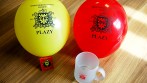 Upomínkové předměty pro hasiče - balónky,magnetka, hrnek, zakázka pro SDH Plazy