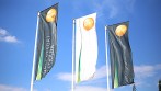 Reklamní vlajky pro golfový resort Kaskáda