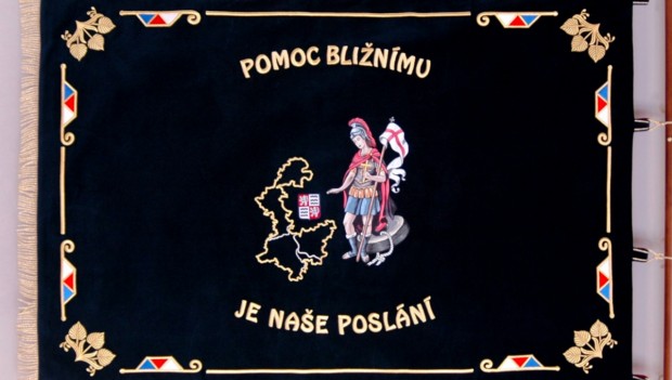 Geschichte über die Fahne vom Bezirksfeuerwehrverein (OSH) Prag - West
